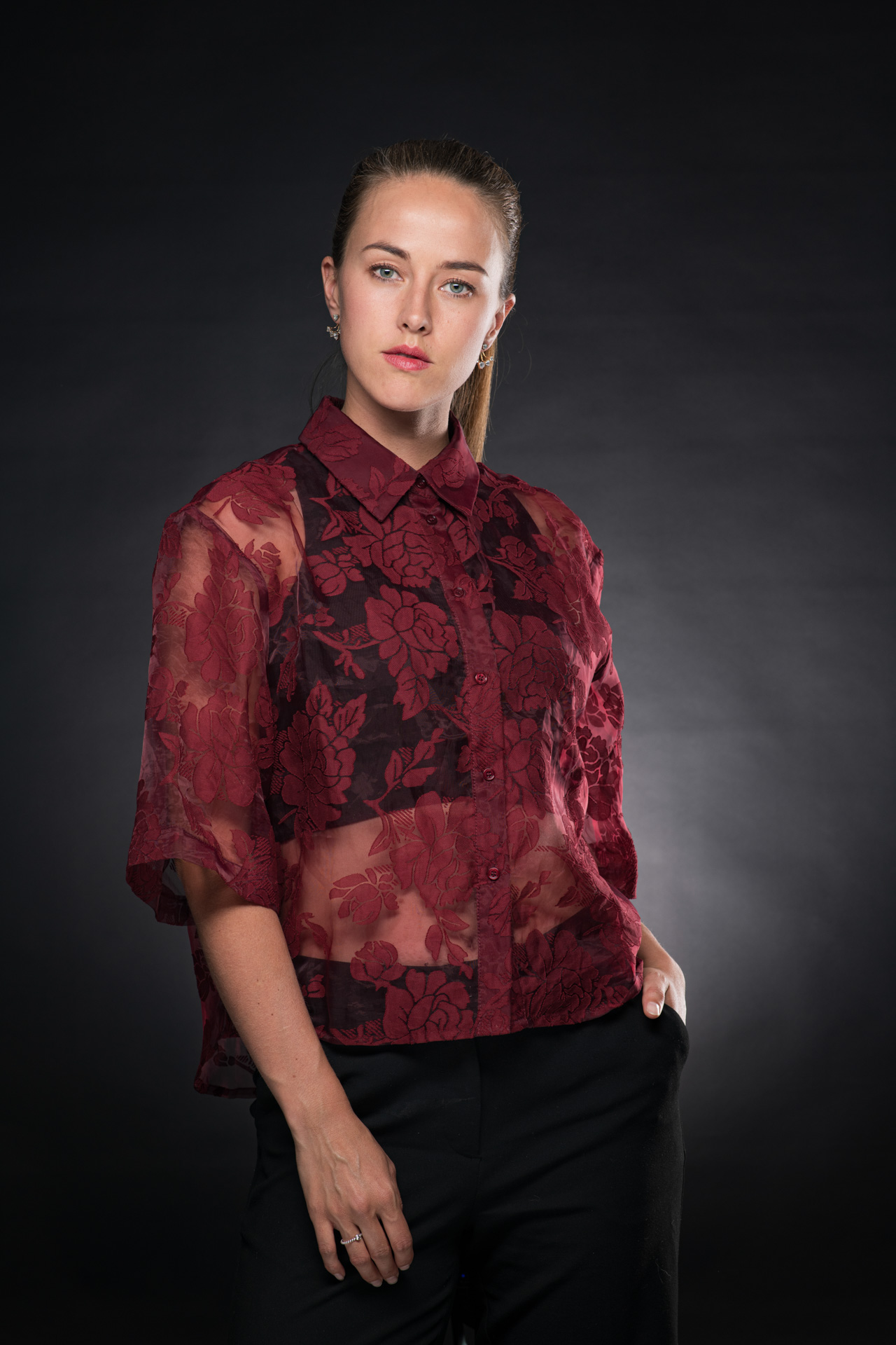 Portrait mit drei Studioblitzen